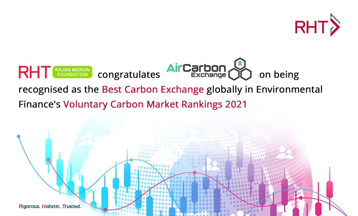 RHT Rajan Menon Foundation congratulates the AirCarbon Exchange on