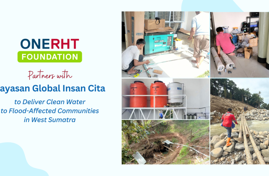 ONERHT Foundation Partners with Yayasan Global Insan Cita to Deliver Clean Water to Flood-Affected Communities in West Sumatra